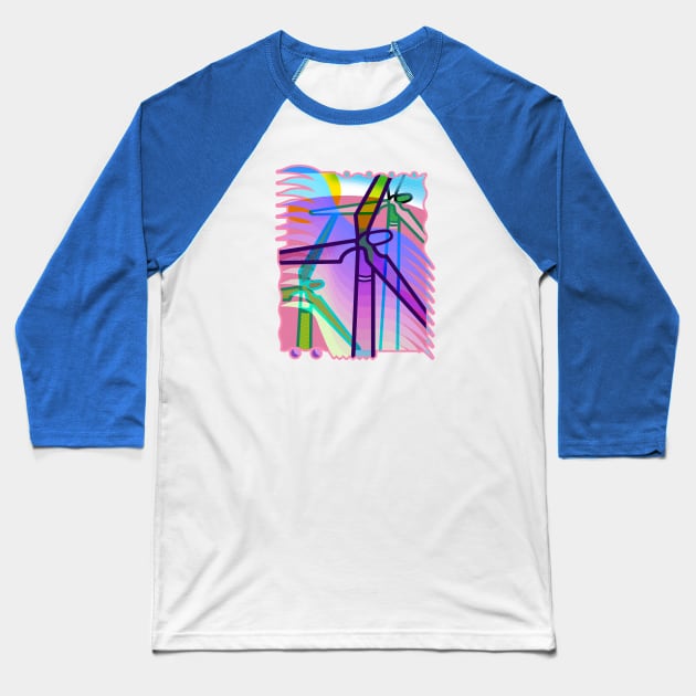 Reggae Windsong Baseball T-Shirt by PalmGallery